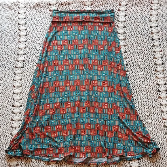 Colorful Geometric Print Women's Skirt - Picture 1 of 7
